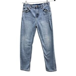Levis 502 Taper Women Husky Jeans Light Wash Adjustable Waist 10H W30 L26